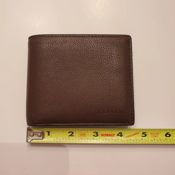 Coach 3-in-1 Wallet Dark Saddle Sport Calf Leather - Picture 12 of 17